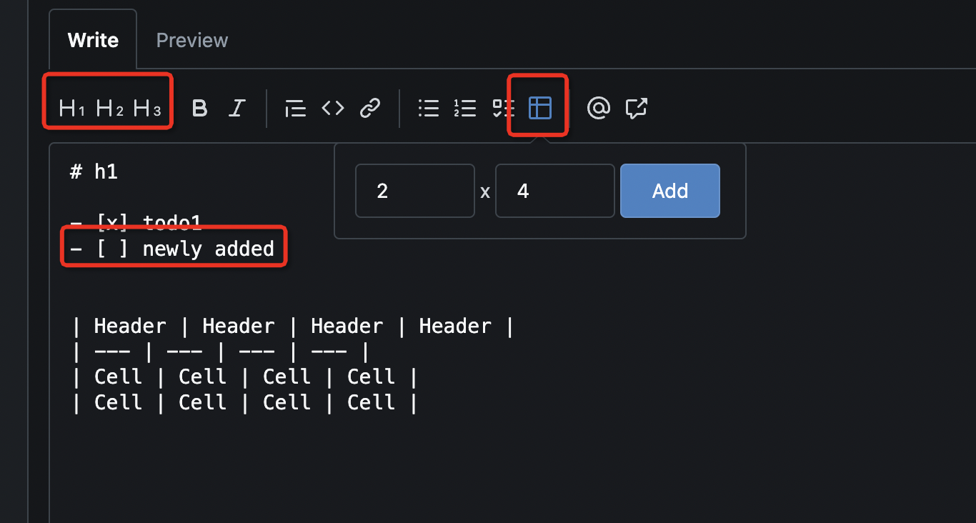 Add some handy markdown editor features