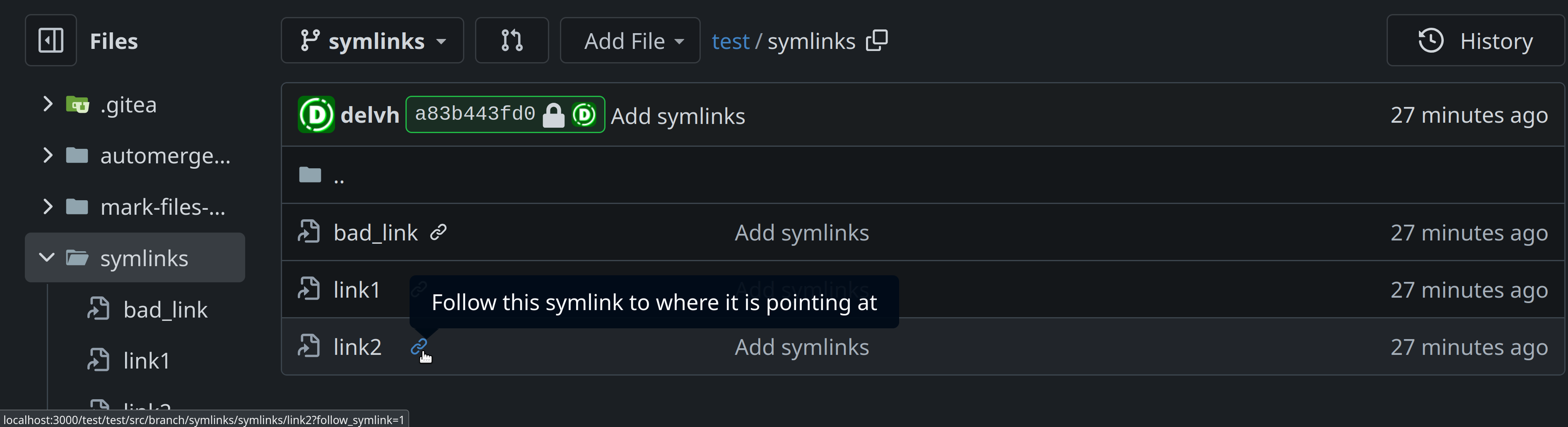 Symlink following